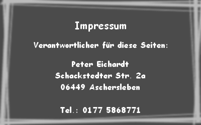 Impressum: Peter Eichardt